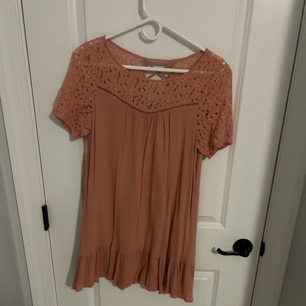 Baby Doll Dress in Peach
